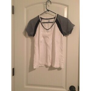 Sb Active Women's Juniors Short Sleeve T-Shirt Size Medium White Brown Black